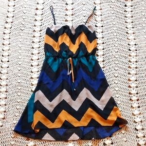 Alya Chevron Patterned Dress